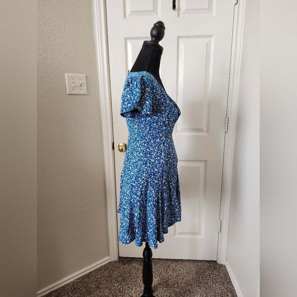 Princess Polly Ditsy Blue Floral Mini Dress - Picture 9 of 12